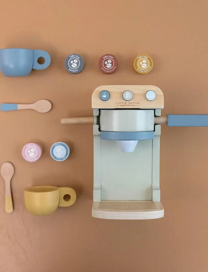 Little Dutch - Wooden Coffee machine - Leksakskök & Tillbehör MULTI Online