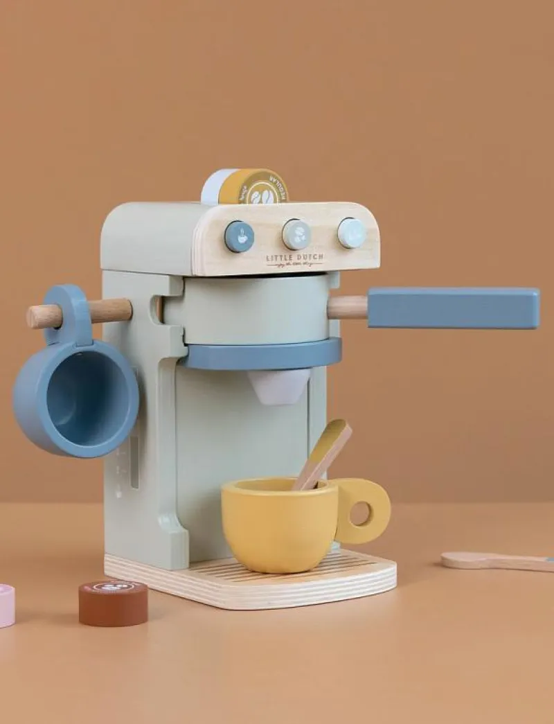 Little Dutch - Wooden Coffee machine - Leksakskök & Tillbehör MULTI Online