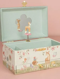 Little Dutch Jewellerybox Deer Forest Friends - Smyckeskrin GREEN
