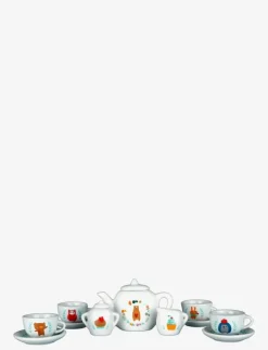 Barbo Toys Little Woodies - 12 pcs porcelain tea set - Leksakskök & Tillbehör MULTI Hot