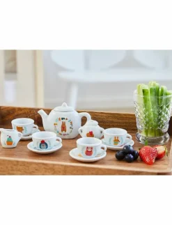 Barbo Toys Little Woodies - 12 pcs porcelain tea set - Leksakskök & Tillbehör MULTI Hot