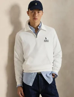 Logo Fleece Collared Sweatshirt - Stickat|Polo Ralph Lauren Discount