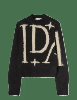 Ida Sjöstedt LOGO JUMPER - Stickat BLACK Outlet