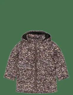 mikk-line Long Puffer Jacket Aop Rec. - Dunjackor & fodrade jackor RAISIN Hot