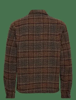 Abercrombie & Fitch LONG SLEEVE BOUCLE OVERSHIRT - Jackor & rockar 408 Hot