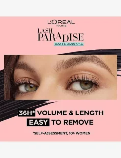 L'Oréal Paris Lash Paradise Waterproof Mascara Black - Ögon Clearance