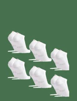 Danish Endurance Low-Cut Bamboo Dress Socks 6-pack - Strumpor WHITE New