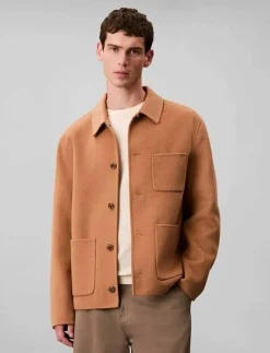 LS DOUBLE FACE WOOL BLEND CHORE - Ulljackor|Calvin Klein Outlet