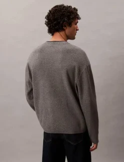 LS EMBOSSED LOGO CREWNK SWEATER - Rundhalsad|Calvin Klein Jeans Hot