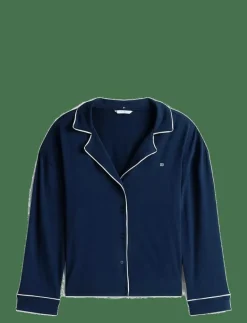 Tommy Hilfiger LS SHIRT PANTS SET - Pyjamas DARK NIGHT NAVY Sale