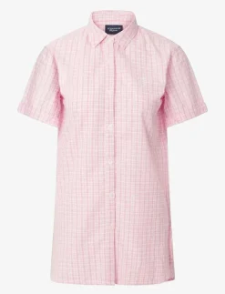 Lexington Home Lucy Kids Organic Cotton Seersucker Nightshirt - Nattlinnen PINK/WHITE Outlet