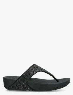 FitFlop LULU GLITTER TOE-THONGS - Sandaler BLACK GLITTER Sale