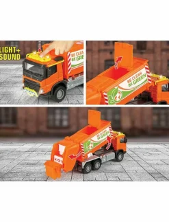 Majorette Grand Series - Volvo FMX Sopbil - Leksaksfordon ORANGE Clearance