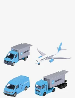 Maersk 4-Pack Presentförpackning - Lastbilar|Majorette Discount