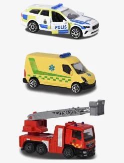 Majorette 3-Pack Svenska Utryckningsfordon - Leksaksfordon MULTICOLOURED Outlet