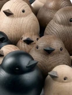 Novoform Mama Sparrow - Träfigurer BLACK STAINED