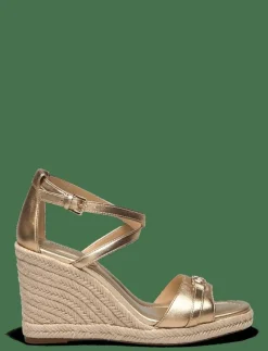 Michael Kors MANDY WEDGE - Kilklackar PALE GOLD New