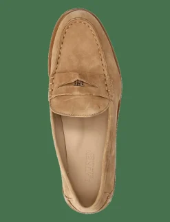Lauren Ralph Lauren Marli Suede Penny Loafer - Loafers CAMEL Best