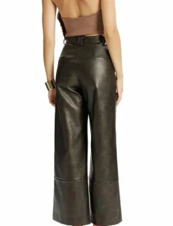 Bardot MARLOWE VEGAN LEATHER PANT - Skinnbyxor DARK CHOCO Hot