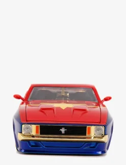 Jada Toys Marvel Captain Marvel 1973 Ford Mustang Mach med Figur 1:24 - Leksaksbil BLUE Best