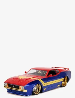 Jada Toys Marvel Captain Marvel 1973 Ford Mustang Mach med Figur 1:24 - Leksaksbil BLUE Best