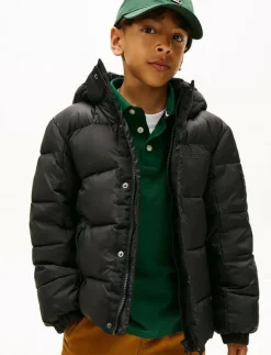 Tommy Hilfiger MATT AND SHINE EMBOSSED JACKET - Dunjackor & fodrade jackor BLACK Online