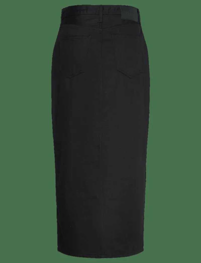 Calvin Klein Jeans MAXI DENIM SKIRT - Midi kjolar DENIM BLACK New