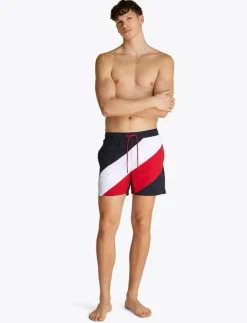 Tommy Hilfiger MEDIUM DRAWSTRING DIAG - Badbyxor DESERT SKY Hot