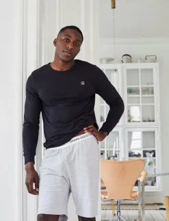 URBAN QUEST Men Bamboo Sweatshirt - Pyjamasöverdelar BLACK Hot