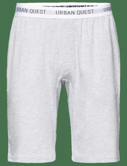 URBAN QUEST Men Bamboo Sweatshorts - Nederdelar LIGHT GREY MELANGE Clearance