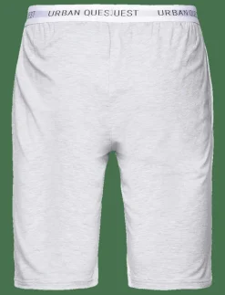 URBAN QUEST Men Bamboo Sweatshorts - Nederdelar LIGHT GREY MELANGE Clearance