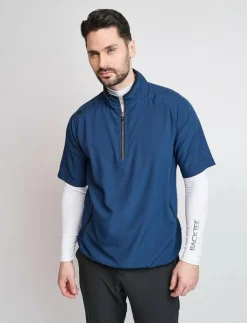 BACKTEE Mens 80 G Short Sleeve Packable Shield - Golfjackor NAVY New