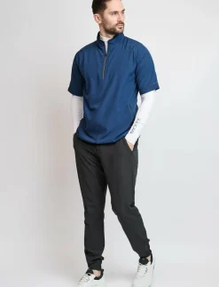 BACKTEE Mens 80 G Short Sleeve Packable Shield - Golfjackor NAVY New