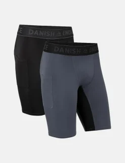 Men's Compression Shorts 2-pack - Träningsshorts|Danish Endurance Hot