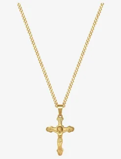 Men's Necklace with Crucifix Pendant - Halsband|Nialaya Discount