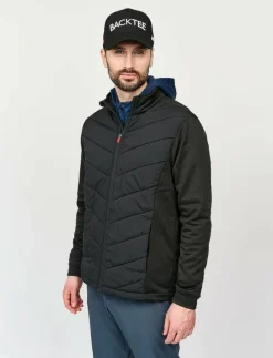 BACKTEE Mens Hybrid Jacket - Golfjackor BLACK
