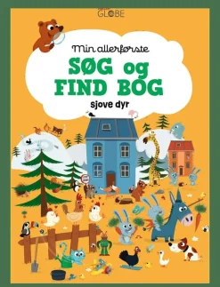 GLOBE Min allerførste søg og find bog - Sjove dyr - Pedagogisk barnbok BOARDBOOK Best