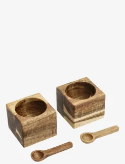 Holm Miniskålset 2 st - Salt- och pepparkar NATURAL Sale