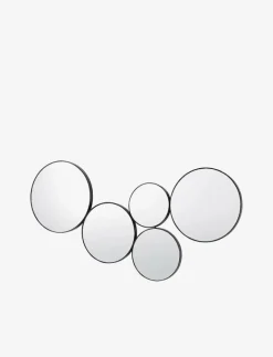 Broste Copenhagen Mirror Kunst - Runda speglar BLACK Hot