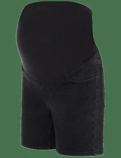 Mamalicious MLAMY SKINNY BLACK SHORTS V. - Jeansshorts BLACK DENIM