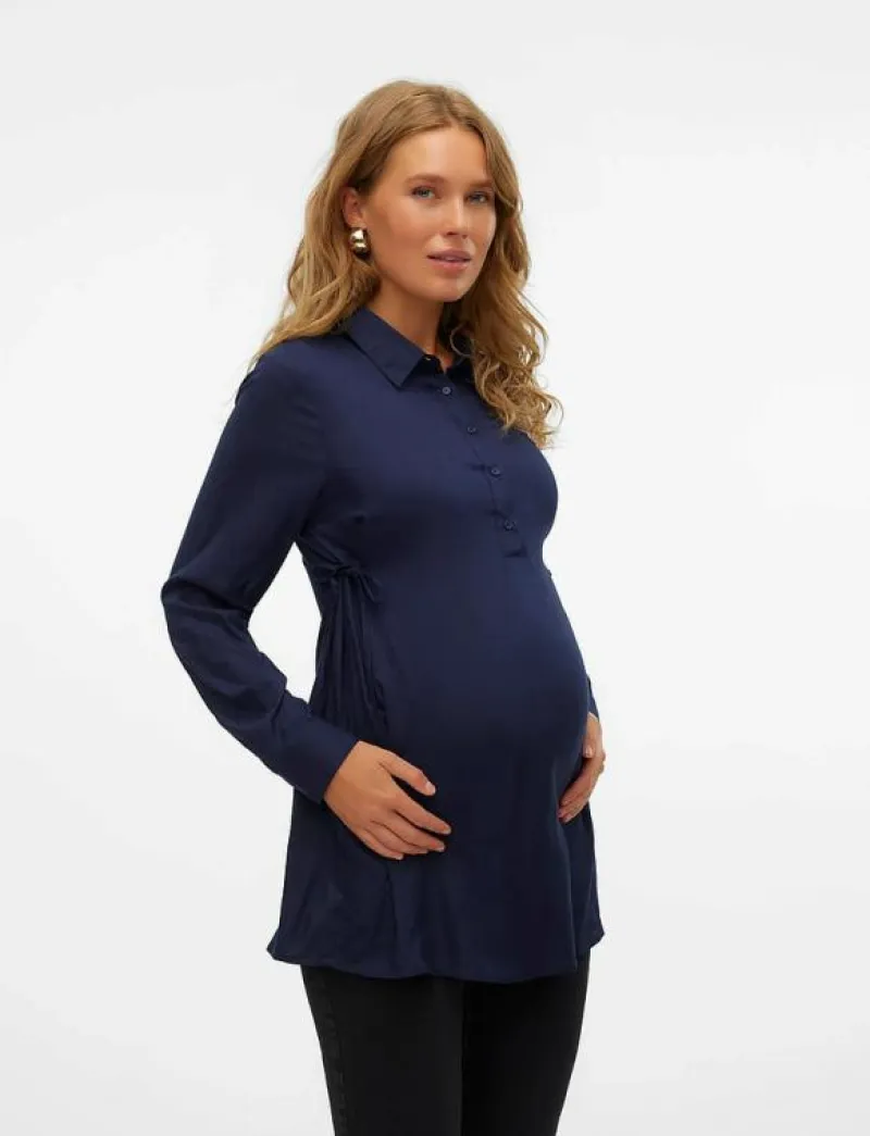 MLEBBA LIA L/S WO TUNIC 2F - Tunikor|Mamalicious Sale