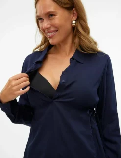 MLEBBA LIA L/S WO TUNIC 2F - Tunikor|Mamalicious Sale