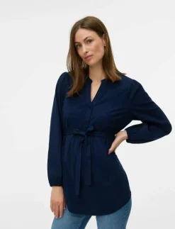 MLELVA LIA L/S WO TOP 2F - Långärmade blusar|Mamalicious Online