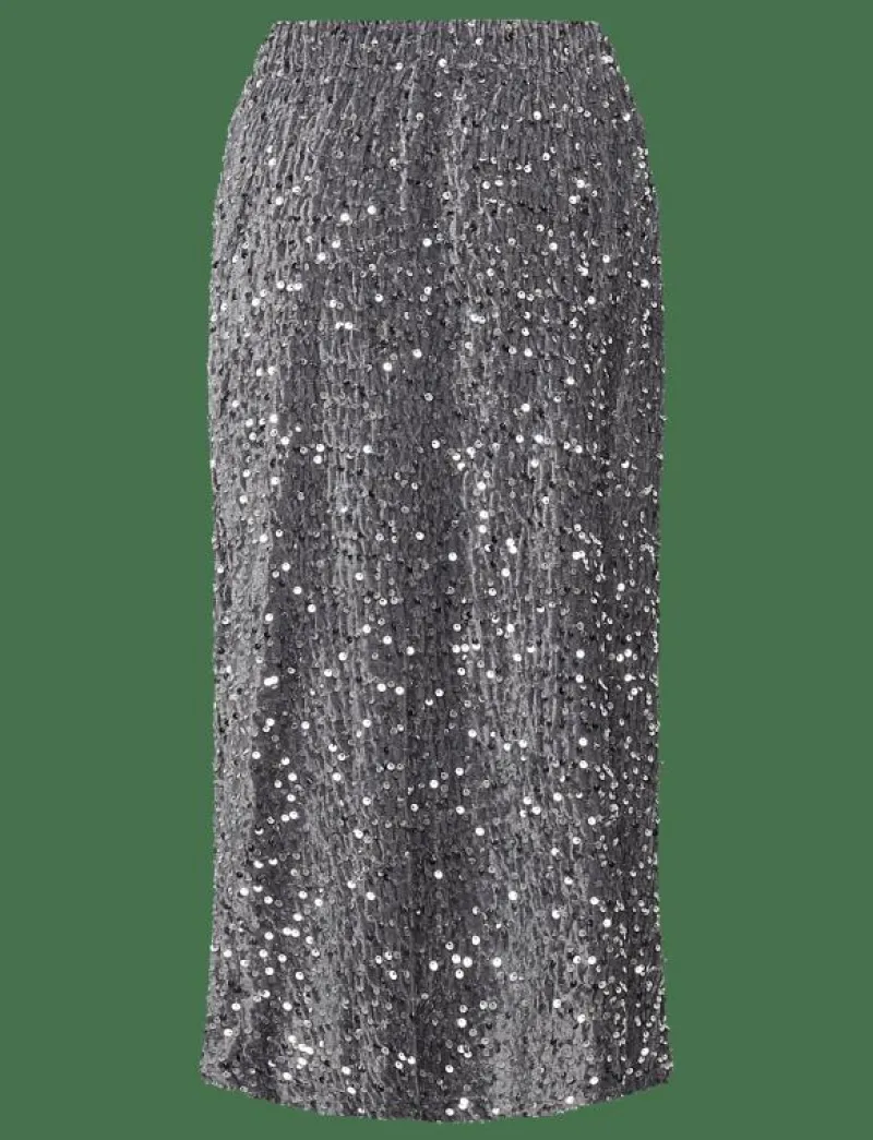 Mamalicious MLGLITTER JRS SKIRT HW - Pennkjolar SILVER Best