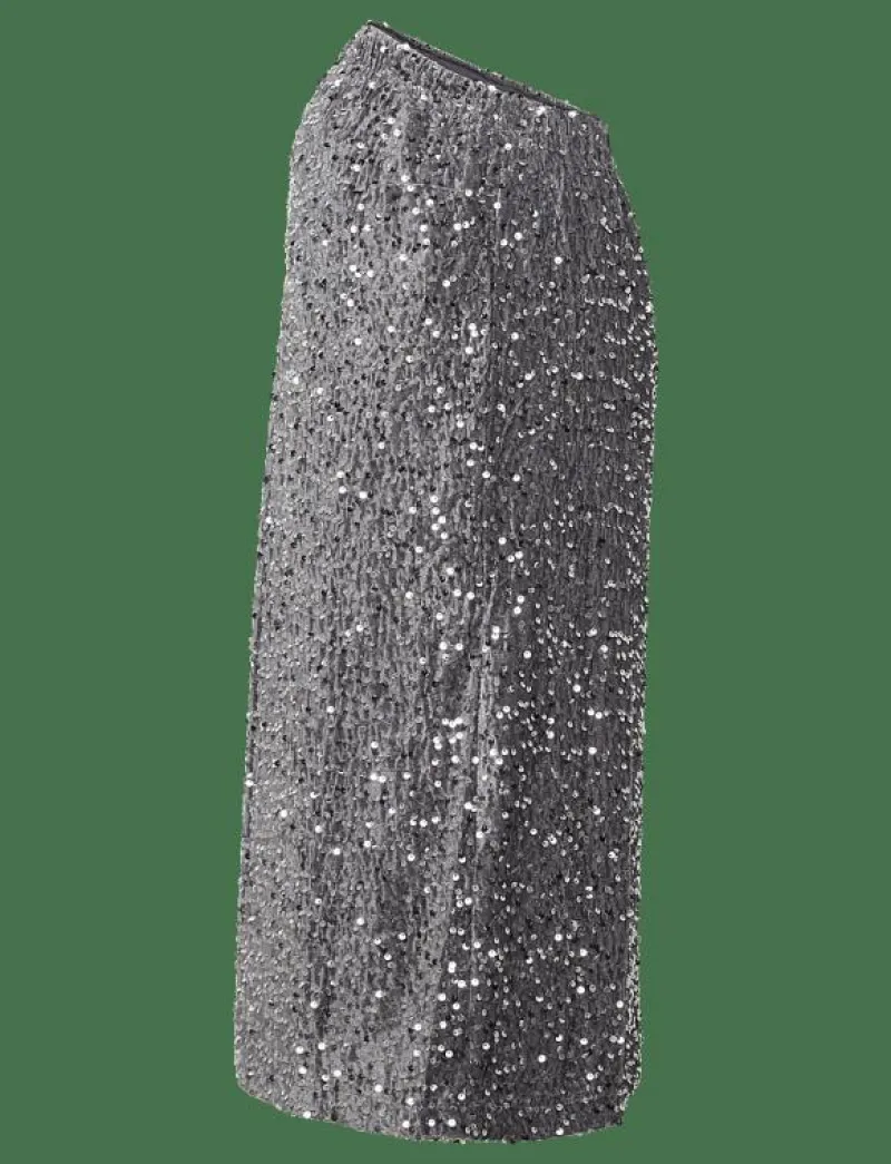 Mamalicious MLGLITTER JRS SKIRT HW - Pennkjolar SILVER Best
