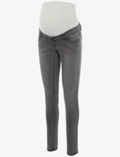 MLLOLA SLIM GREY JEANS - Slim jeans|Mamalicious New