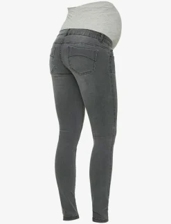 MLLOLA SLIM GREY JEANS - Slim jeans|Mamalicious New