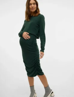 Mamalicious MLMAJA JUNE LS JRS MIDI DRESS - Midiklänningar GREENER PASTURES Online