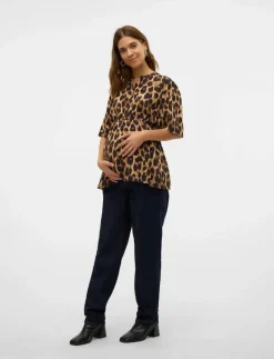 Mamalicious MLNALENE LIA 24 WO TOP - Kortärmade blusar BLACK Online