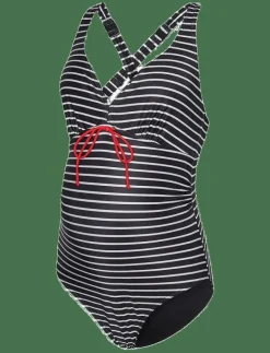Mamalicious MLNEWJOSE STRIPE SWIMSUIT RECYCLED A. - Baddräkter BLACK Hot